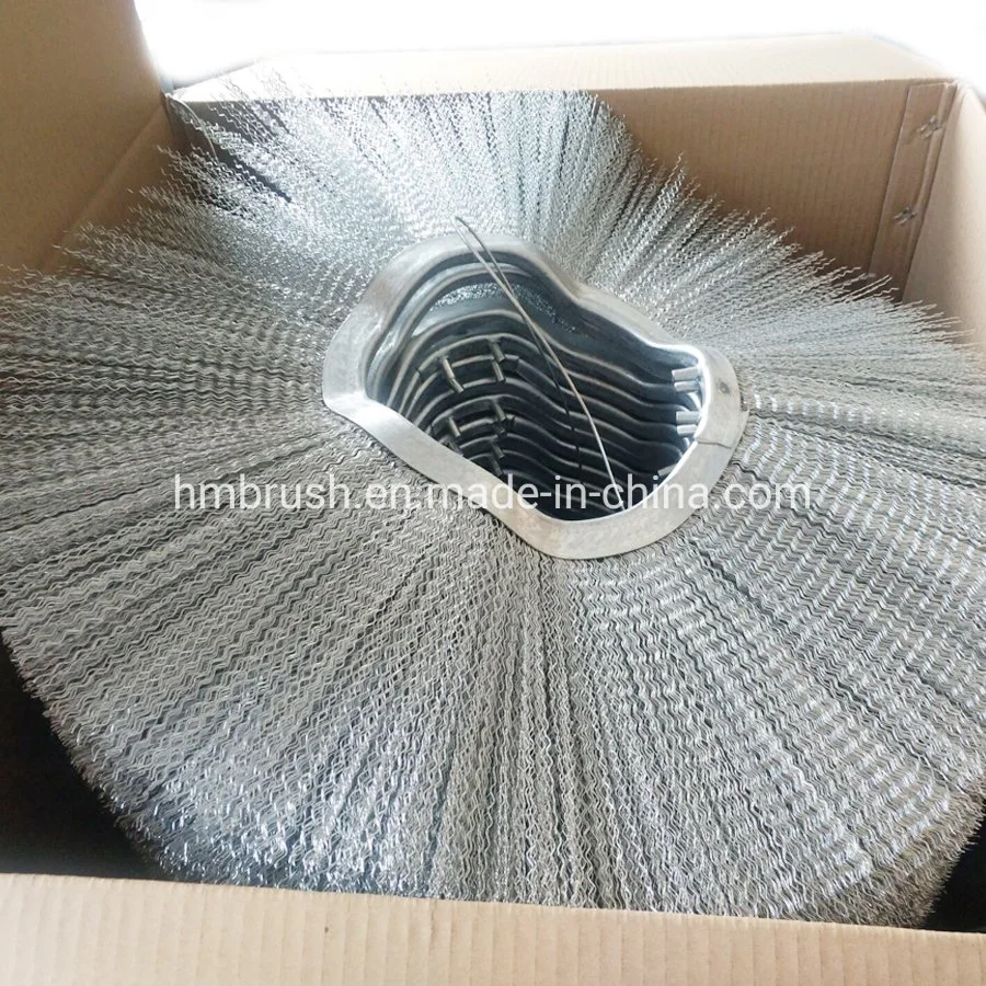 7" 24" Poly and Wire Flat Ring Wafer Brush