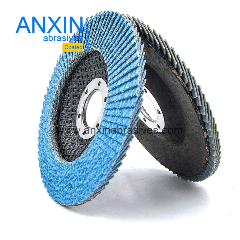 4inch 100mm Blue Ceramic Abrasive Sanding Flap Disc for Polishing