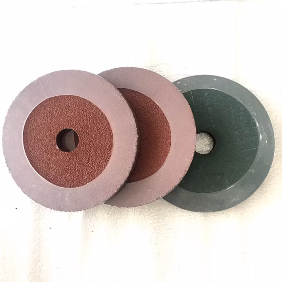 Maßgeschneiderte 5-Zoll-125-mm-Aluminiumoxid-Schleifscheibe aus Fiberglas mit Mittelloch